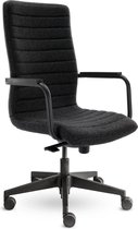 Mijn Werkkamer Bureaustoel Homy - Design Bureaustoel - Verstelbaar - 2 Jaar Garantie - Gemonteerd Geleverd - Zwart