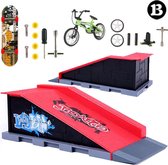 Happy Products - fingerboard skatepark B - vinger skateboard - mini skateboard ramp - finger bmx - speelgoed cadeau