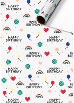 Stewo - Emballage Papier cadeau - Josip - Happy anniversaire - 70x200 cm