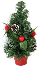 Kerstboom met rode appel 30 cm