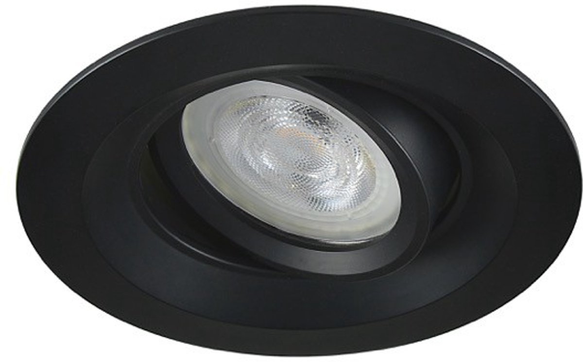 LED inbouwspot Denis -Rond Chrome -Sceneswitch -Dimbaar -5W -Philips LED
