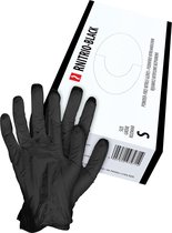 NITRIO-BLACK 3 Dozen (300 stuk) Nitril Handschoenen Latex-vrij Poeder-vrij Wegwerphandschoenen Maat L