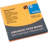 Info Notes Memoblaadjes 75 X 75 Mm Papier Oranje 80 Stuks