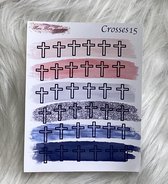 Mimi Mira Creations Functional Planner Stickers Crosses 15