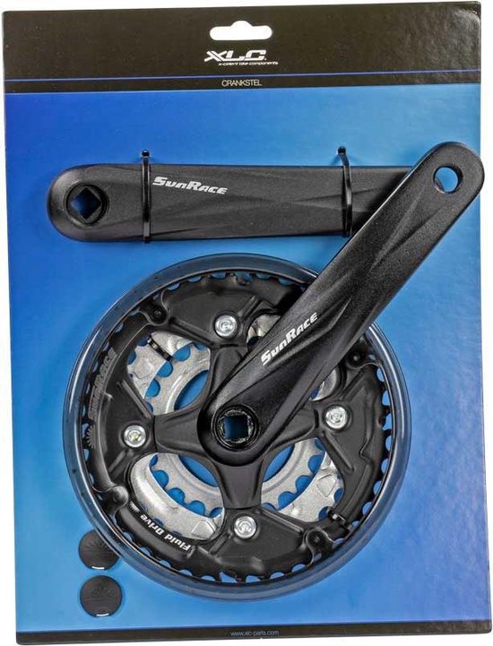 Crankstel 44/32/22 Tands (- 6 mm) Zwart Sunrace FCM-914 9 Speed - F Crankstel 44/32/22 Tands (- 6 mm) Zwart Sunrace FCM-914 9 Speed - F
