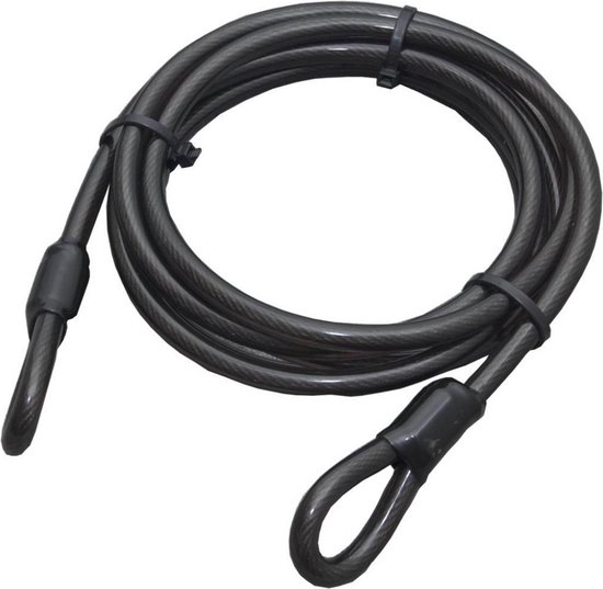 Stahlex Staalkabel met lussen - 3 meter x 20 millimeter - geplastificeerd - kabelslot - extra dik - heavy duty van Stahlex — afbeelding 3