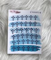 Mimi Mira Creations Functional Planner Stickers Crosses 14