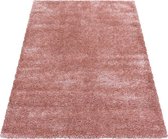 Hoogpolig vloerkleed - Blushy Roze 240x340cm