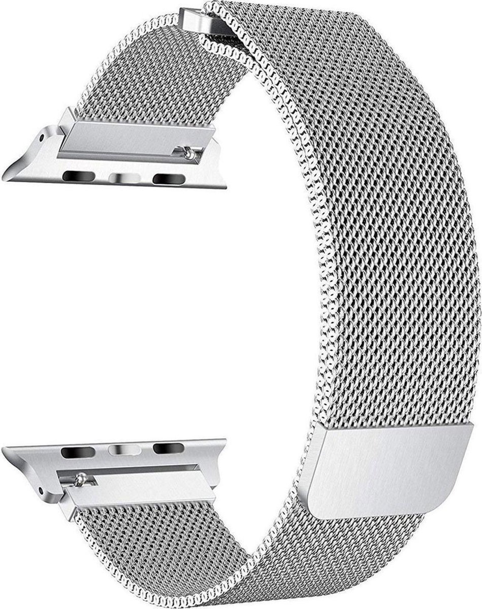 Bandje geschikt voor Samsung Galaxy Watch 4 Classic 46mm - Milanees Zilver