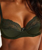 Hunkemöller Dames Lingerie Niet-voorgevormde beugel bh Sophie  - Groen - maat F80