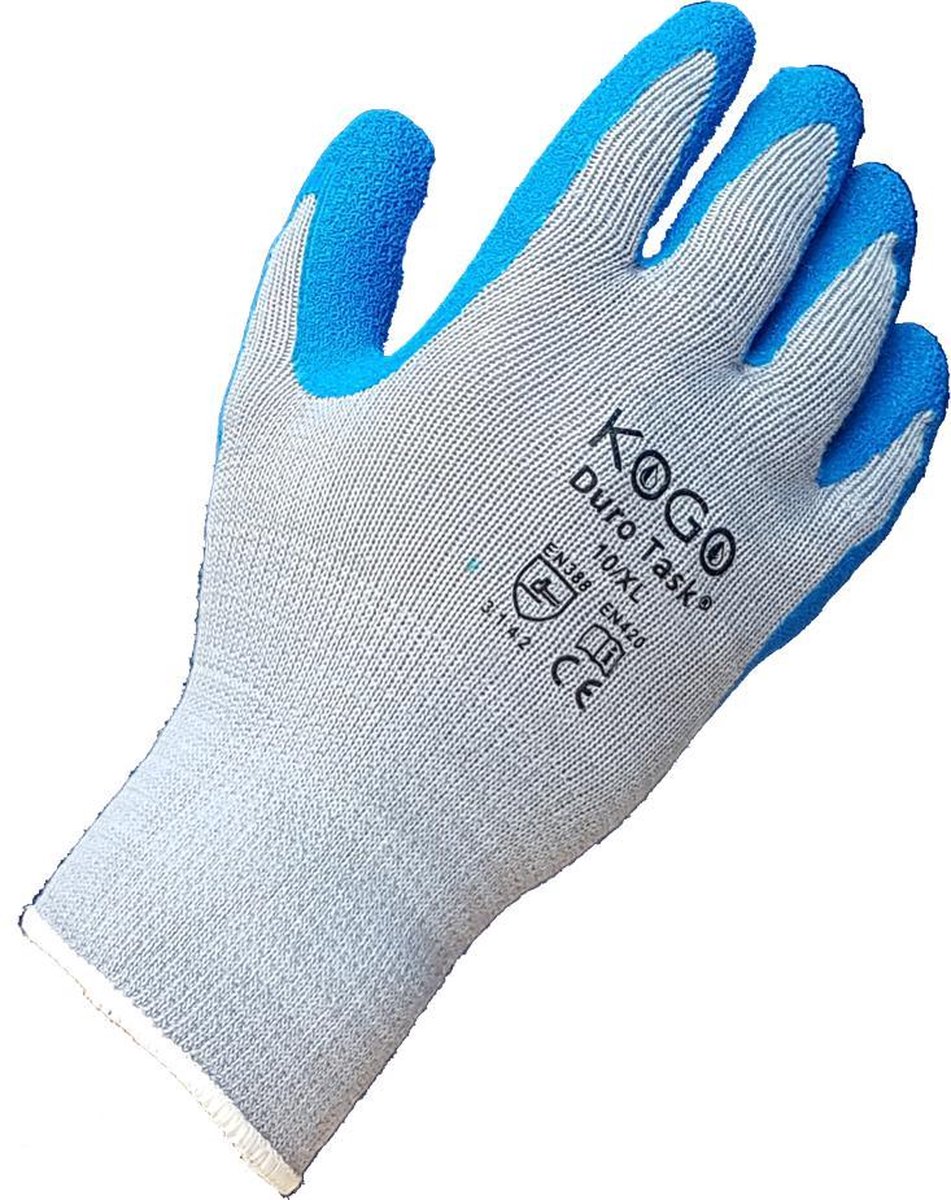 Koppel & Go - Duro Task - Werkhandschoenen - Goede slijtvastheid - Optimale pasvorm - Zeer hoge gripvastheid - Maat 10/XL - 12 Paar