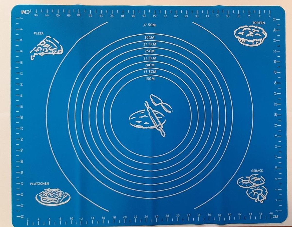 Grote Bakmat - Deeg Mat - Siliconen - Hittebestendig - Herbruikbaar 40 x 50 cm