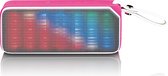 Lenco BT-191PK - Bluetooth speaker Spatwaterdicht met party lights - Roze
