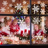 Raamsticker kerst - sneeuwsticker - sneeuwvlokken raam - raamdecoratie kerst