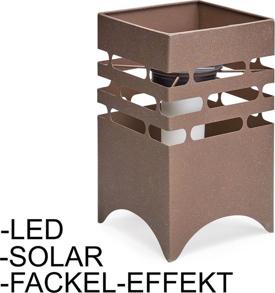 Lantaarns voor buiten, met led-kaarsen, tuinlantaarn, set van 2, 32
