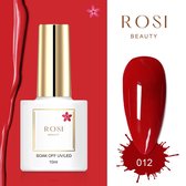 ROSI Beauty Gelpolish - Gel nagellak - Gellak - 10 ML - UV & LED - Rood 012 Classic Red