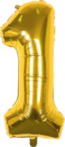 Fienosa Cijfer Ballonnen 1 - Goud - 82 cm - 10 - 11 - 21 - 31 - 41 - 51 - 61 - 71 - 81 - 91