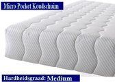 Aloe Vera - Matras 3D - Micro Pocket Bamboo HR45 Koudschuim 7 zones met Biez 23CM - Gemiddeld ligcomfort - 70x200/23