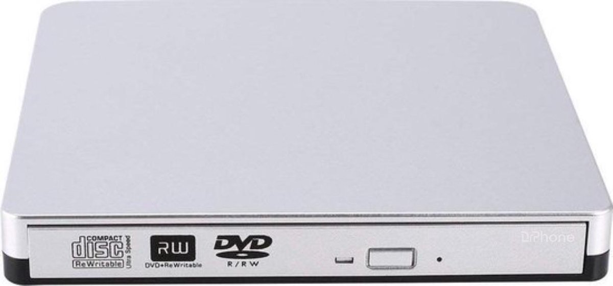 DrPhone DW1 - Externe DVD/CD Writer - Brander - DVD Speler - CD Speler - USB 3.0 - Windows / Mac OS / PC / Laptop / Macbook - DrPhone