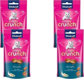 Vitakraft Crispy Crunch 60 g - Kattensnack - 4 x Zalm