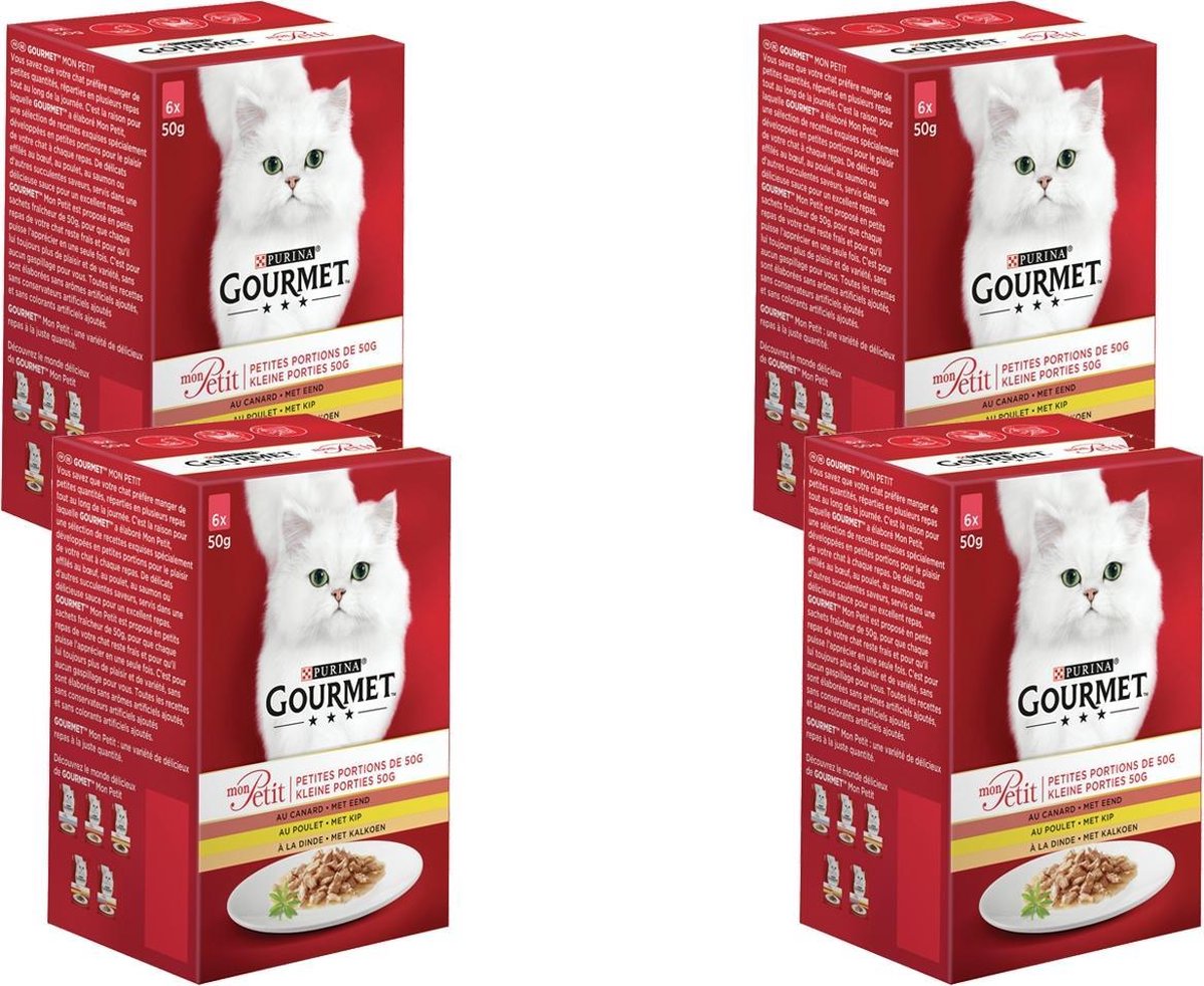 Gourmet Mon Petit Gevogelte - Kattenvoer - 4 x (6x50 g)