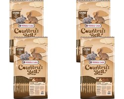 Versele-Laga Country`s Best Cuni Fit Pure - Konijnenkorrel - Konijnenvoer - 4 x 5 kg