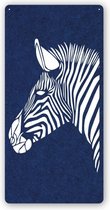 DECOBEL | DECO-VILT | Zebra | Wandpaneel - Wanddecoratie - Muurdecoratie - Woonkamer - Petfles - Duurzaam | Donker blauw 01