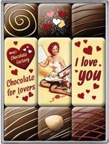 Magneet Set I Love You Chocolate