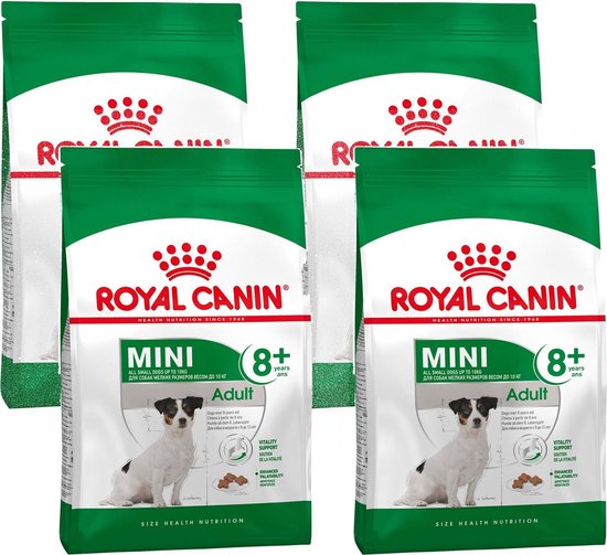 Royal Canin Mini Adult 8+ - Hondenvoer - 4 x 4 kg