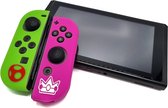 Siliconen Joy-Con Controller Hoesjes | Beschermhoes Skin | Geschikt voor Nintendo Switch & Lite | Softcover Case | Grip | Ei/Prinses