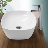 Lavabo 505x385x135 mm Ovale céramique Wit