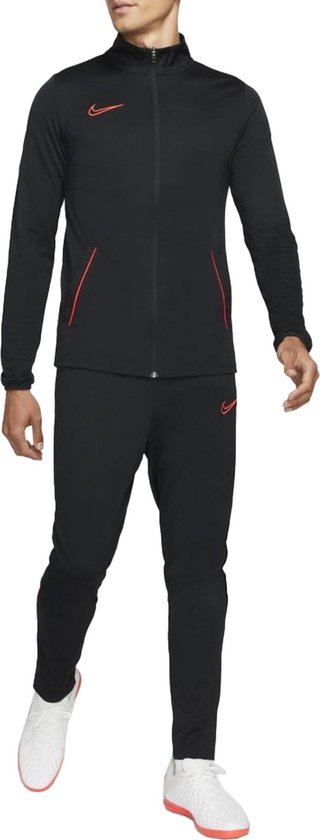 Nike Dri-FIT Academy 21 Trainingspak - Maat L - Mannen - zwart/rood |  bol.com