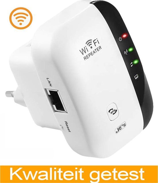 Afbeelding van WiFi Versterker Stopcontact - Wifi Signaalversterker -Wifi repeater - Ethernet - Wireless Range Extender- 300 mbps - 2.4 Ghz – Wit