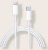 2 Meter - LAADKABEL USB-C - Wit - Geschikt voor Apple iPhone 12 - Apple iPad - USB-C Apple Lightning | iPhone 12 / 11 / X / iPad / 12 Pro Max / iPhone 12 Pro