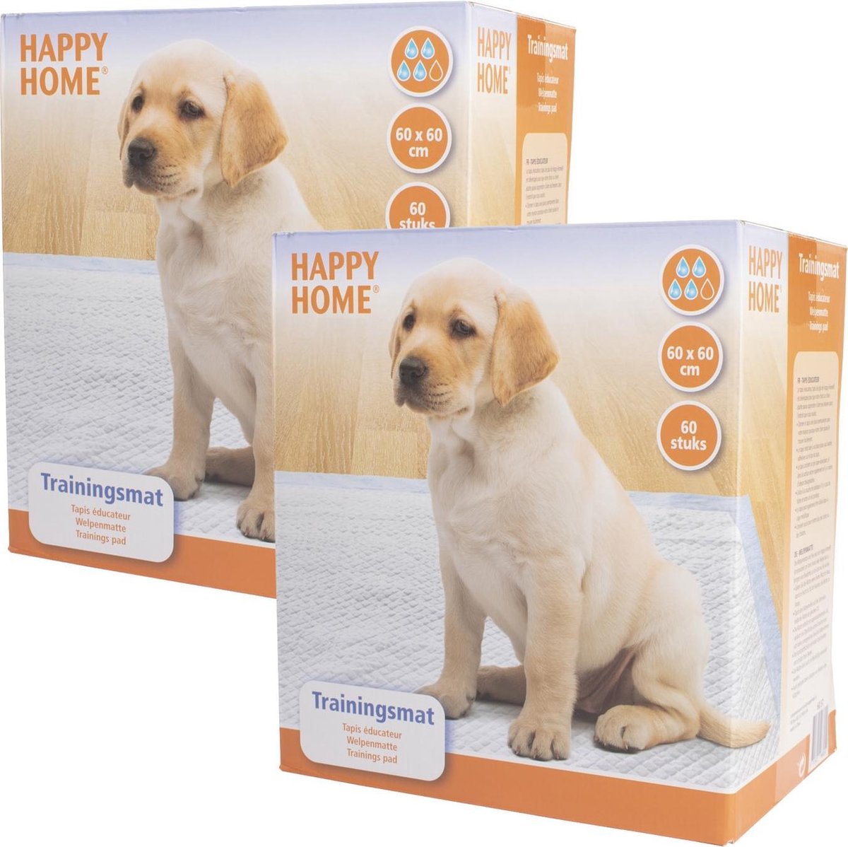 Happy Home Trainingsmat 60X60 cm - Hondenzindelijkstraining - 2 x 60 stuks