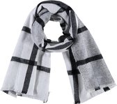 Sarlini winter sjaal zwart, grijs