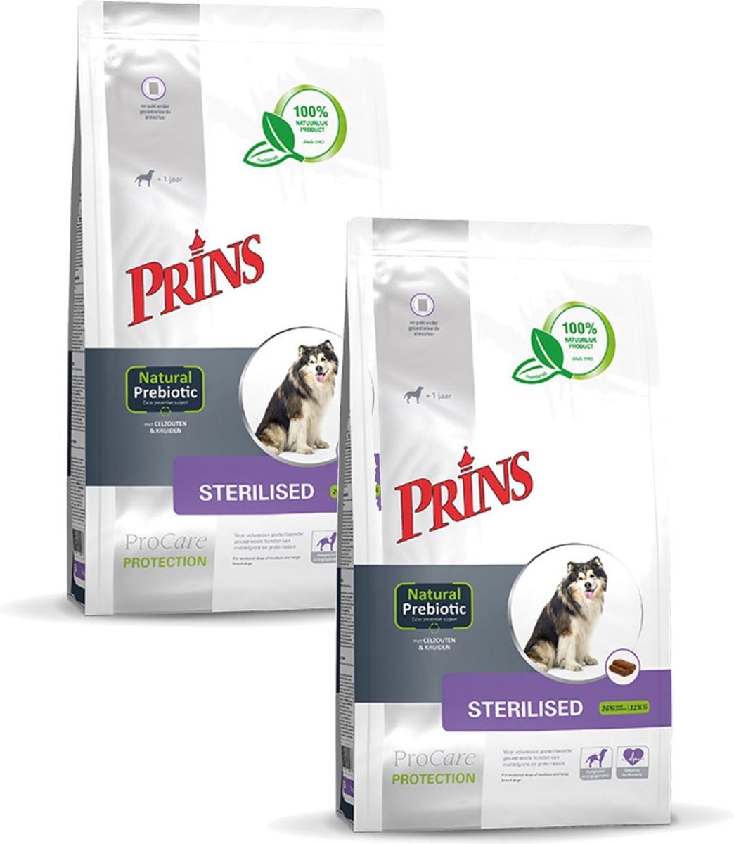 Prins Prins Procare Protection Sterilised - Hondenvoer - 2 x 15 kg