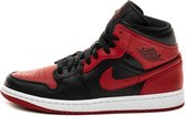 Nike Air Jordan 1 Mid, Black/Gym Red-White Banned, 554724 074, EUR 42.5