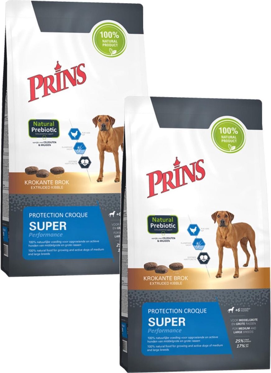 Prins Prins Protection Croque Super Performance - Hondenvoer - 2 x 10 kg