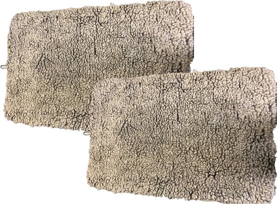 Adori Benchmat Sheepskin Grijs - Hondenbenchkussen - 2 x 75X46 cm