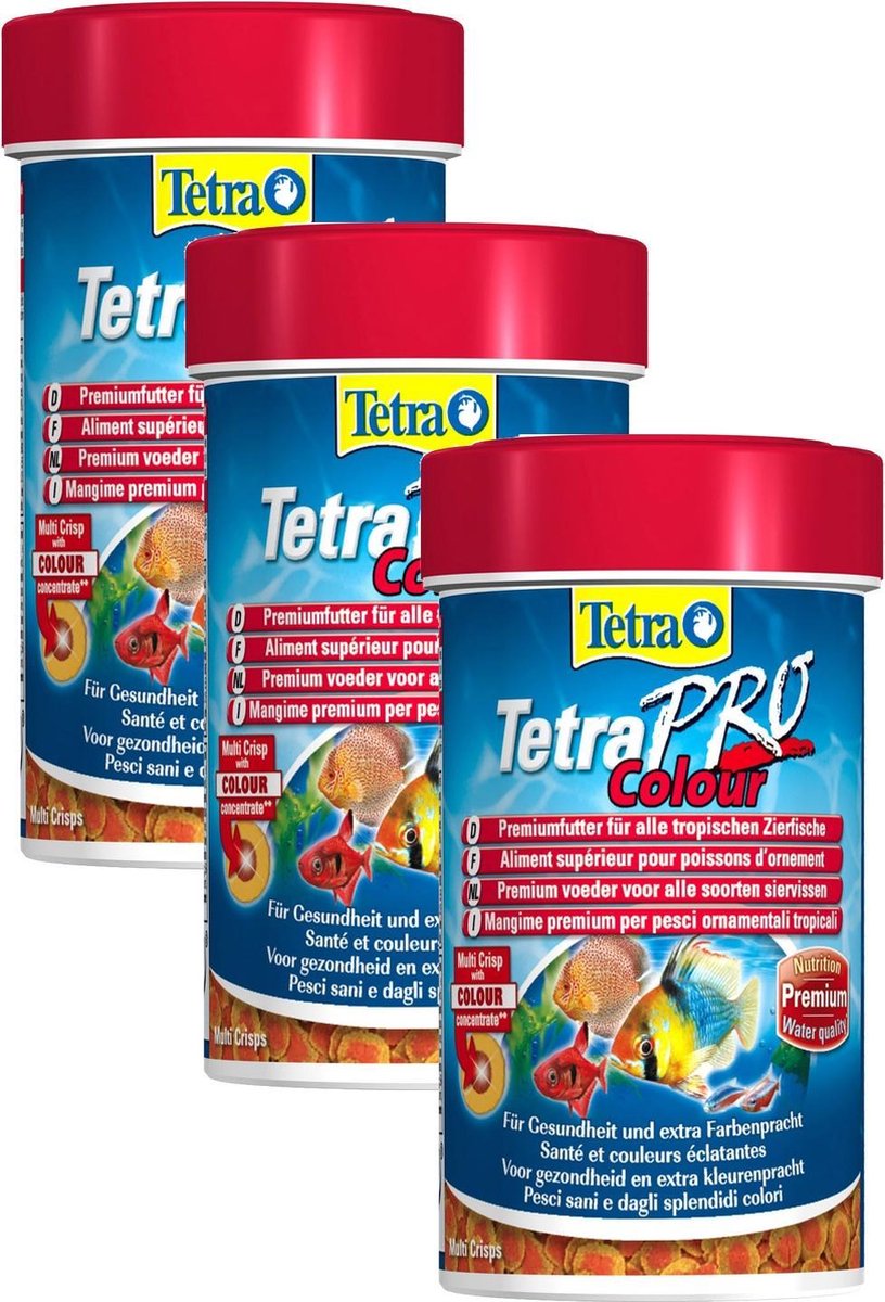 Tetra Pro Color Crisps - Vissenvoer - 3 x 100 ml
