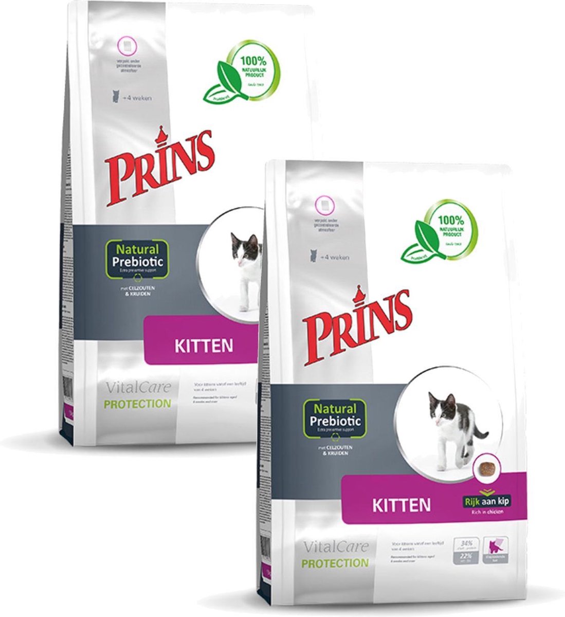 Prins Prins Vitalcare Protection Kitten - Kattenvoer - 2 x 1.5 kg