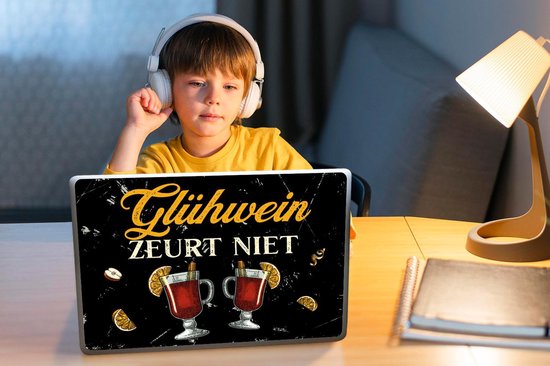 Sticker pour ordinateur portable - 13,3 pouces - Vin chaud - Verres - Fruits - Cadeau pour femme - Cadeau Saint Valentin femme