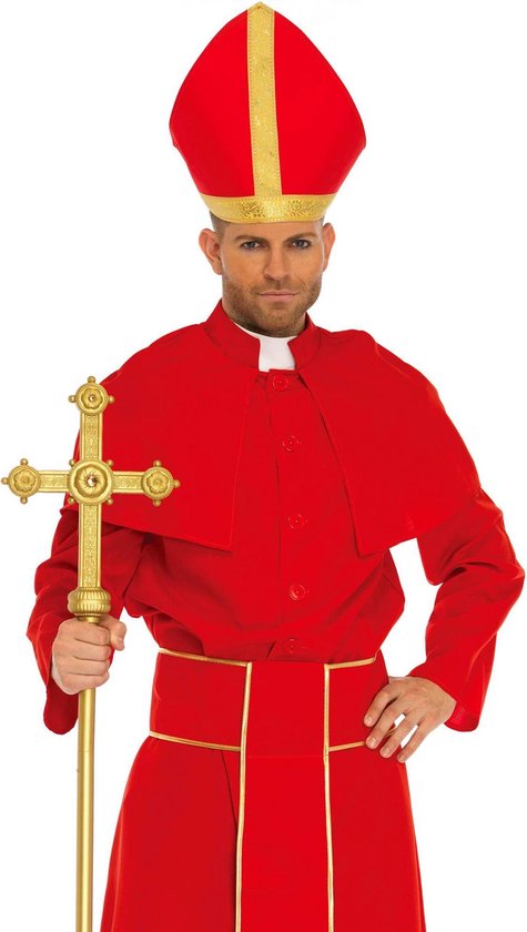 Leg Avenue - Religie Kostuum - Klassiek Kardinaal - Man - rood - XL -  Carnavalskleding... | bol.com