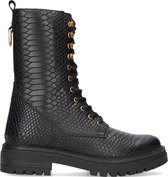 Omoda Lpmonk-03 Veterboots - Laarzen Met Veters - Dames - Zwart - Maat 39