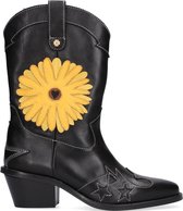 Fabienne Chapot Jolly Sunset Flower Boot Cowboylaarzen - Western Laarzen - Dames - Zwart - Maat 40