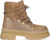 Pavement Kiara Wools Veterboots - Laarzen Met Veters - Dames - Camel - Maat 37