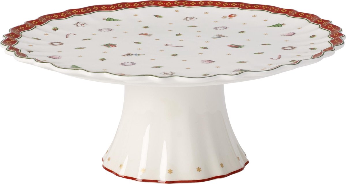 Villeroy & Boch Toy's Delight gebakschaal op voet ø 28cm - wit