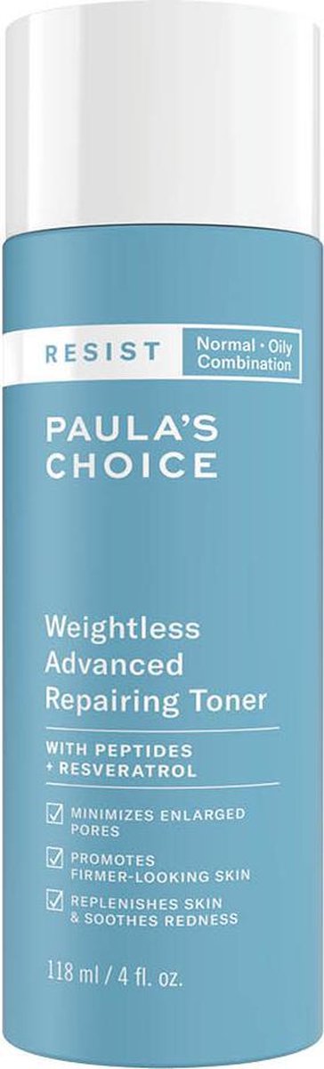 Paula's Choice RESIST Anti-Aging Repairing Toner - Gecombineerde & Vette Huid - 118 ml