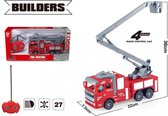 Dong Toys , brandweerauto met afstandsbediening , 22 x 8 x 36 cm. , schaal 1:24